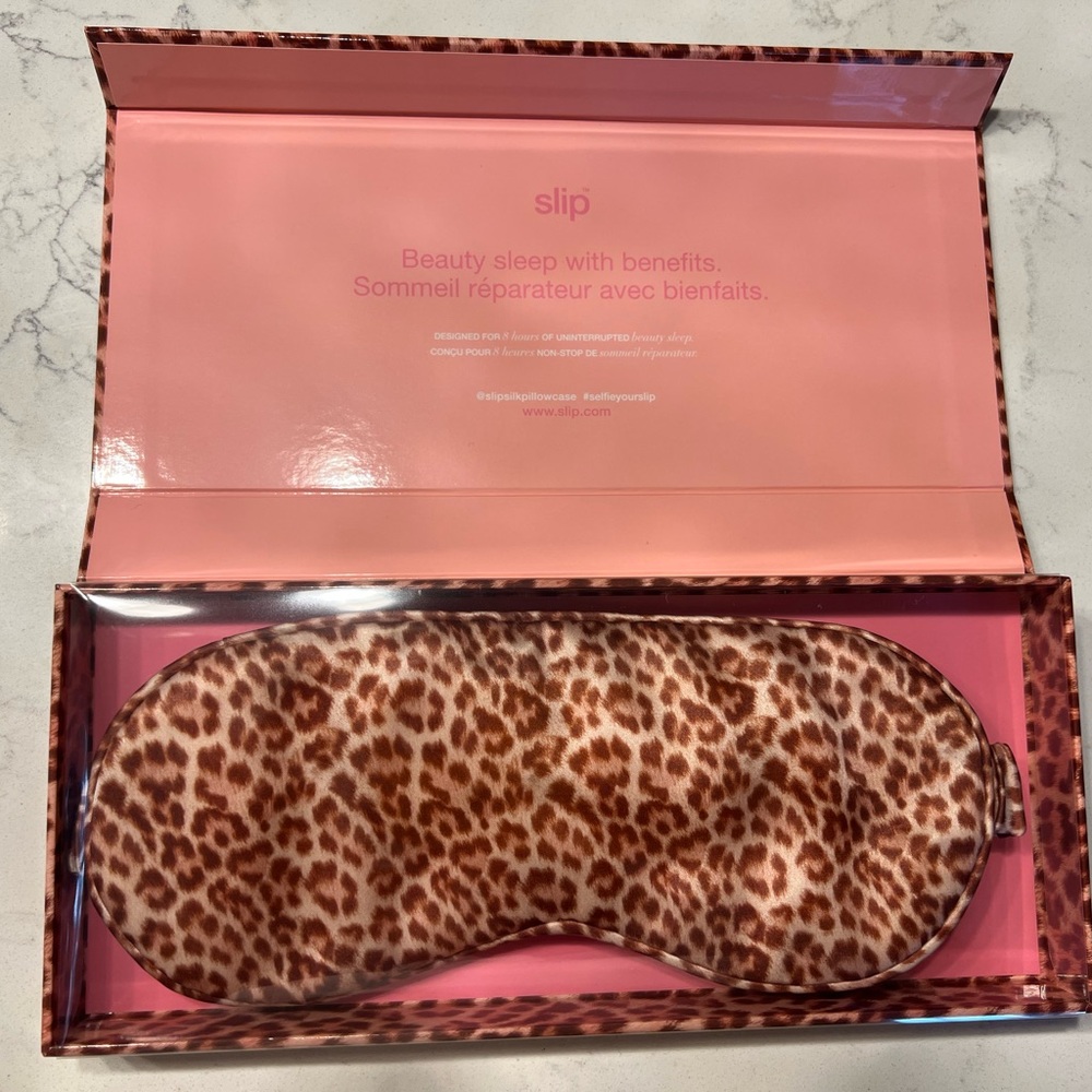 Slip Animal Print Silk Sleep Mask